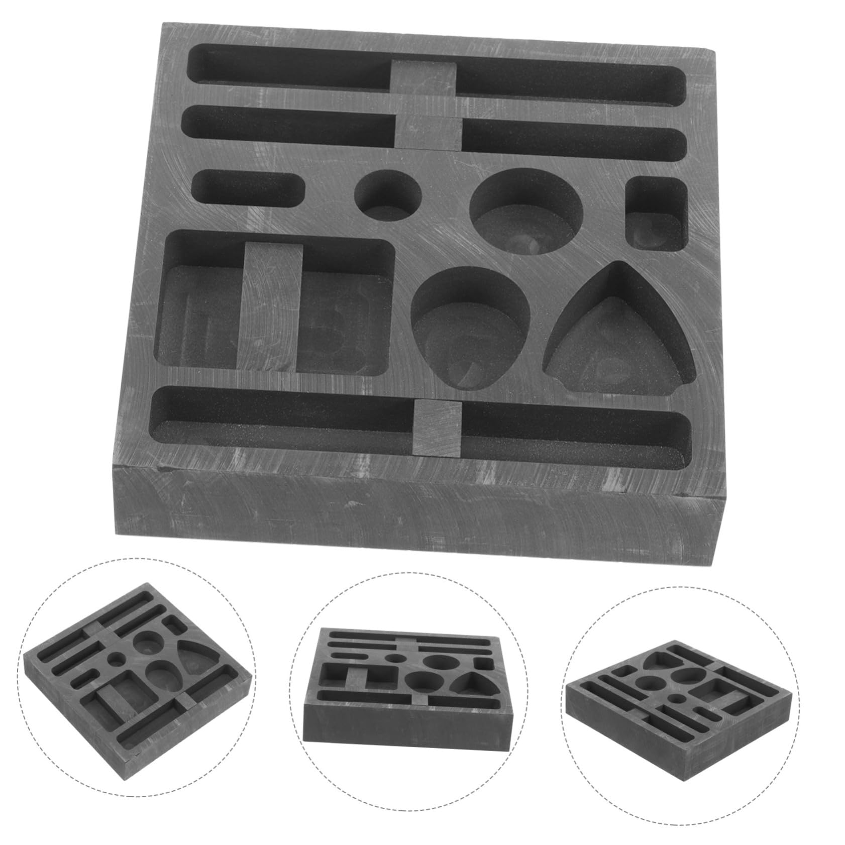 4pièces Moule Graphite Pour Pour Fusion De Métaux Que or Parfait Pour Expériences Scientifiques