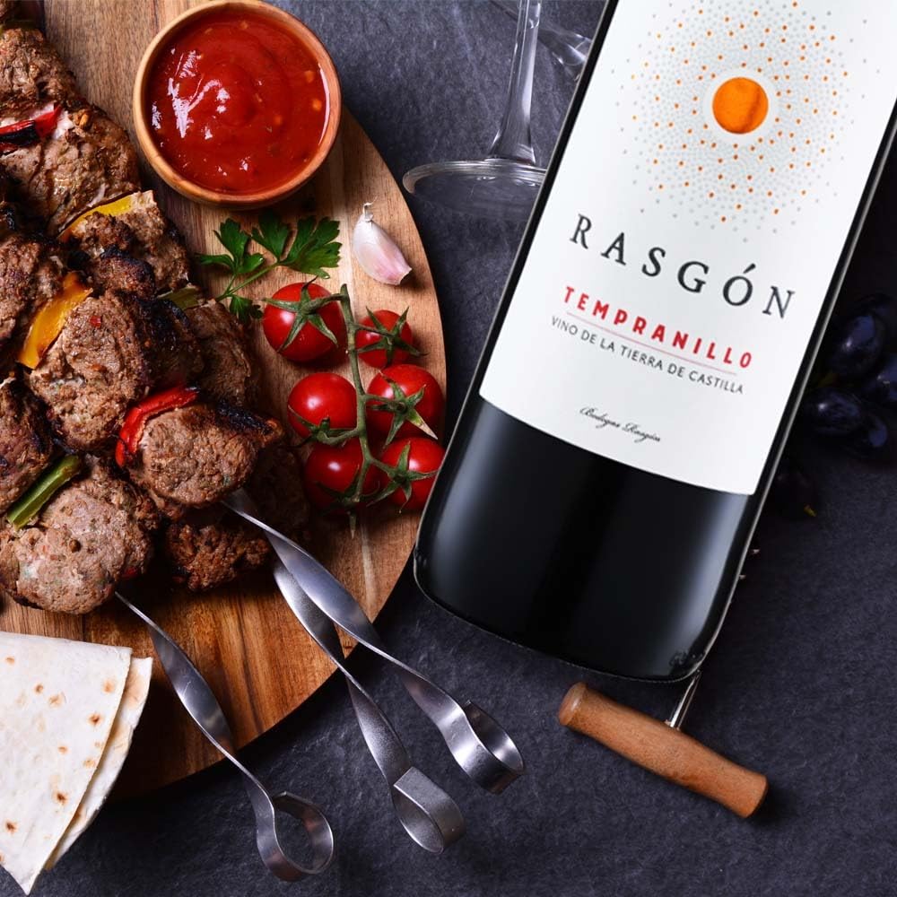 Rasgón Tempranillo, halbtrocken, sortenreines Weinpaket + VINOX Winecards (6x0,75l)
