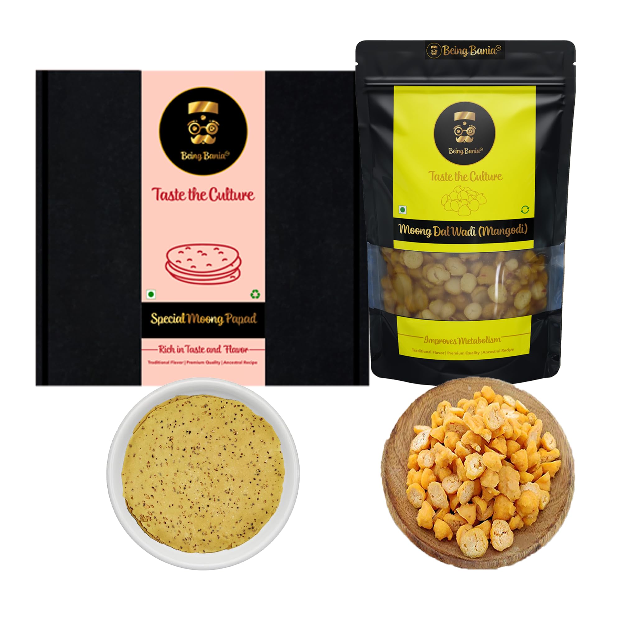 Rajasthani Papad Mangodi Combo | Moong Dal Wadi & Moong Papad | 100% Natural | Rajasthani Wedding Combo | 450g papad and 250g Dal Badi (B0C9X81N7D) Amazon Price History, Amazon Price Tracker