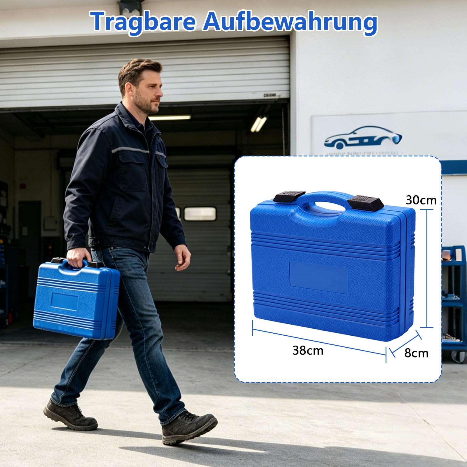 Set di 42 strumenti di regolazione del motore per Citroen | Strumento per cinghia dentata, compatibile con modelli Peugeot, Citroen e PSA, con motori TDI e HDI (diesel e benzina)
