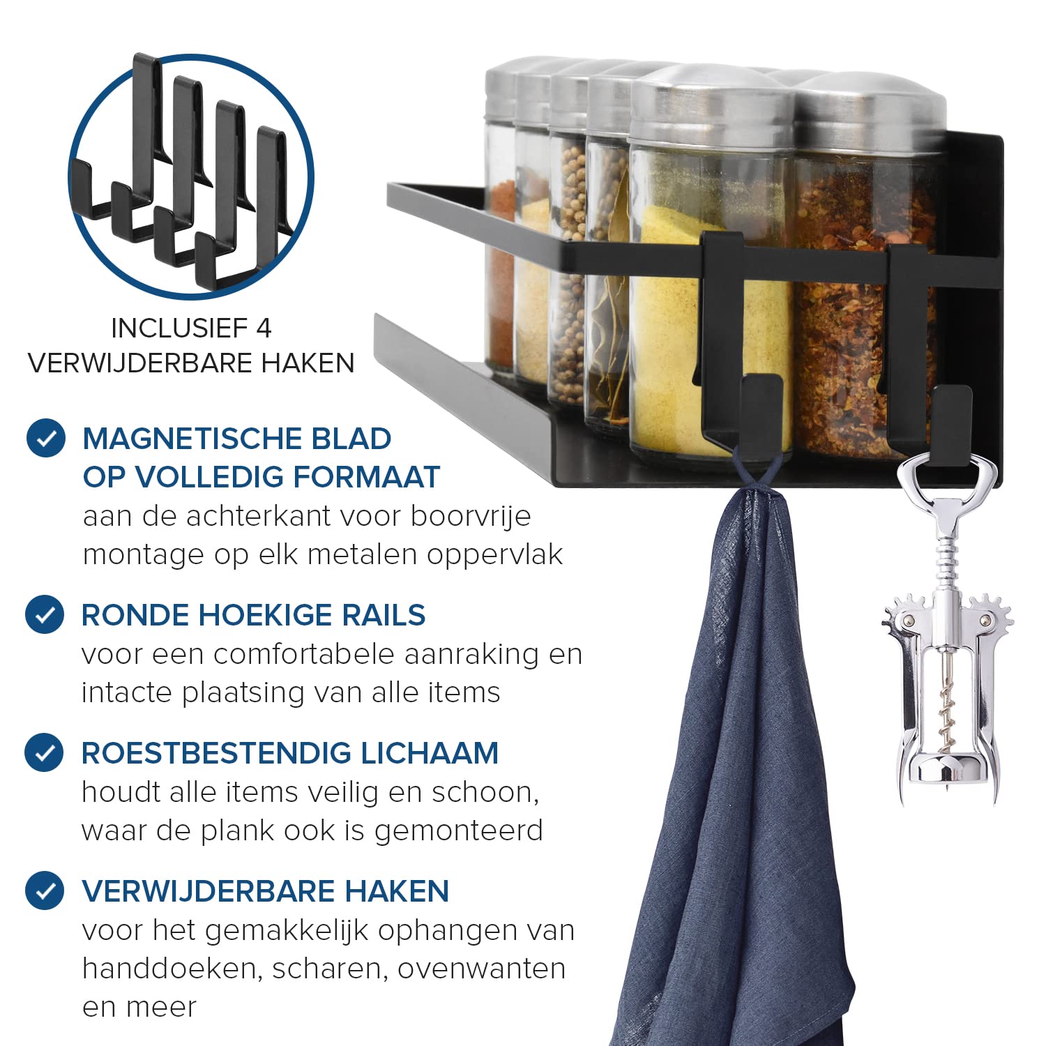 2 magnetische fruitmanden, hangend en kruidenrek, magnetisch, keukenorganizer, keukenrek zonder boren, fruitmand, etagère, opslag van groenten en fruit, magnetisch rek, koelkast, zwart, met deksel