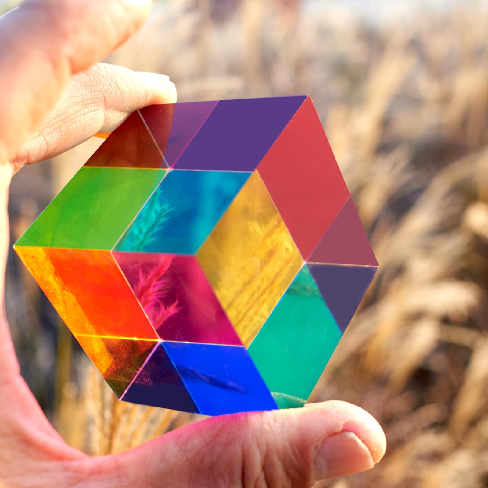 - CMY Color Cube, 2.0 inch (50mm) Acrylic Mixing Color Cube Prism for Physics Education Desktop Decoration Scientific Toys,Gifts for Kids