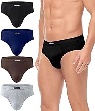 wirarpa Slip Homme Coton Doux sous-Vêtements Confortable Slips Hommes Lot de 4