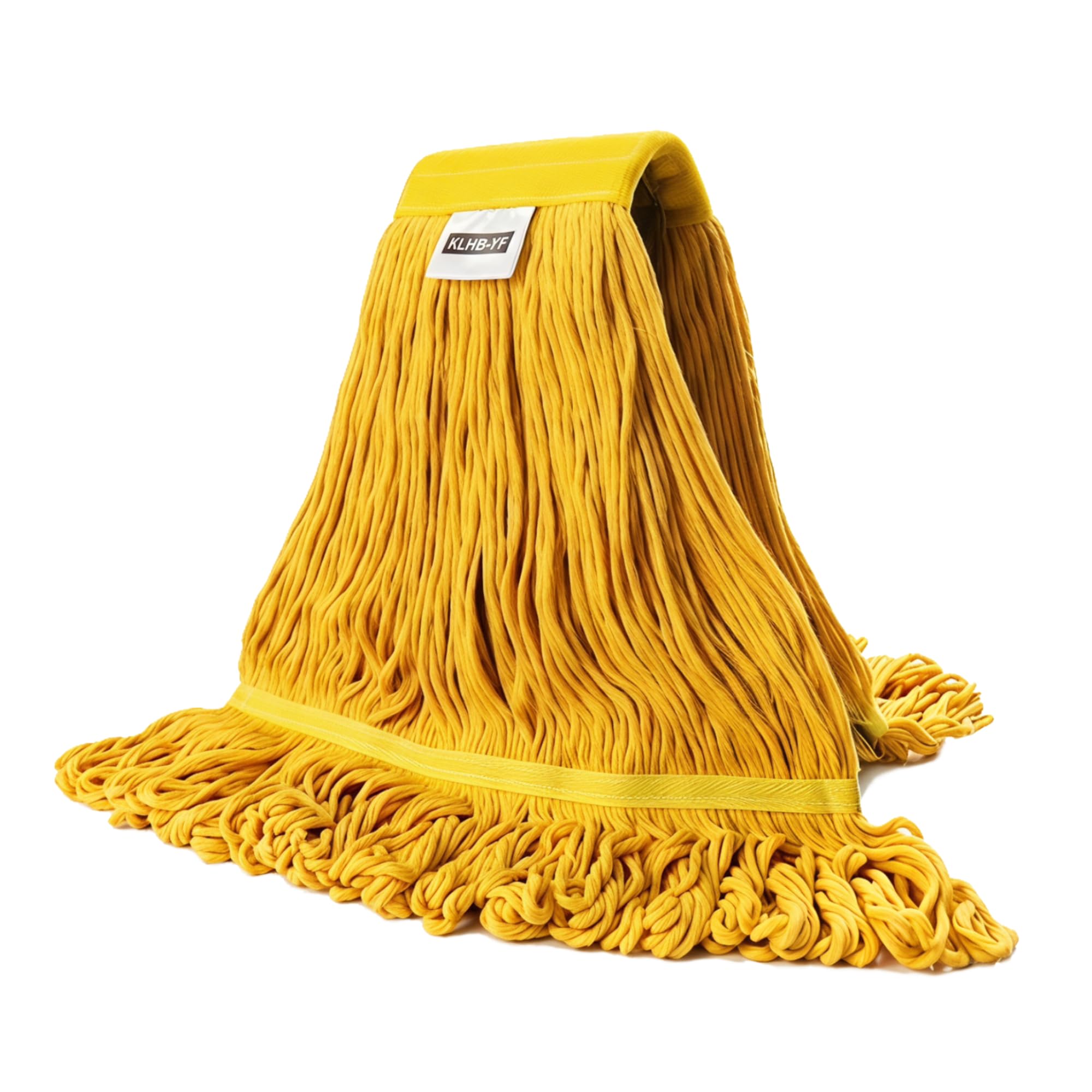 Mop Head Replacement,Commercial Mop Heads,Cotton Washable Industrial Mop Head,6 Inch Heavy Duty Mop Heads,Wet Industrial Cleaning Mop Head for Home,Industrial and Commercial Use Clean（Yellow）
