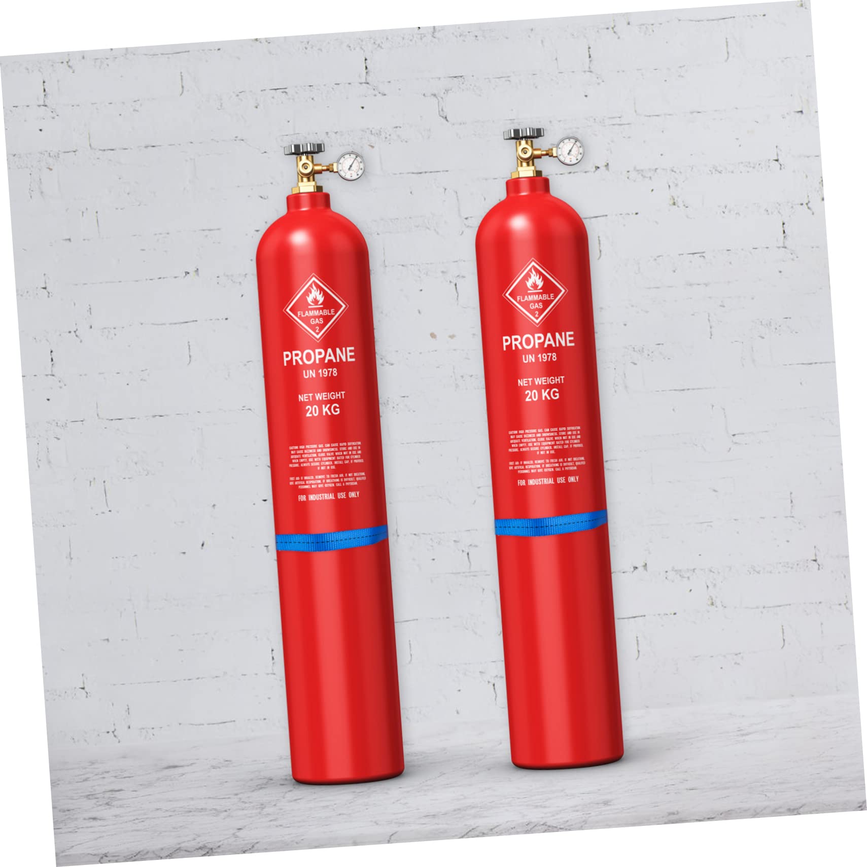 TOPPERFUN 1 Set Gas Cylinder Bracket Tanks Cylinder Tank Bracket Cylinder Propane Tank Bracket Puller Heavy Duty Brackets Nitrogen Propane Tank Holder ATV Screw Gas Cylinder Holder Blue Abs