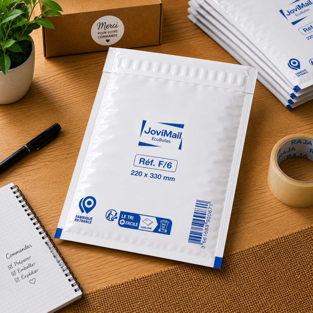 Luftpolsterumschläge, weiß, F/6, 220 x 330 mm, Luftpolstertaschen, mit Klebeverschluss, 100 Stück, für professionellen Versand