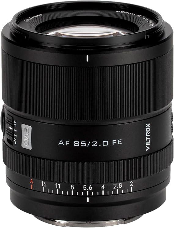 VILTROX Sony için 85mm F2 EVO FE Lens, Sony E-Mount için AF 85mm f/2 FE