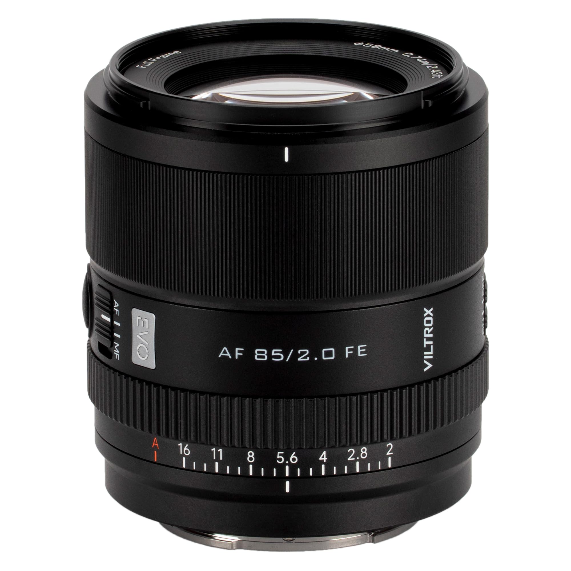 VILTROX 85mm F2.0 FE,AF 85mm f2.0 EVO Obiettivo Autofocus per Attacco Sony E,Full frame Compatibile con Sony a7Ⅲ a7RⅢ a7RⅣ FX3 A7RⅤ A93 a6500 ZV-E10 FX30 A6700