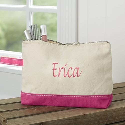 Miniatura 4 de Personalized Cosmetic Bags Wristlet Tote - Monogrammed Handmade Bag - Personalized Bag - FAST SHIPPING - Custom Embroidered Tote - GREAT GIFT for