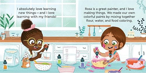 Miniatura 4 de YumiAmi - Juego de muñeca de felpa suave y libro de mesa, Kiarra, muñeca educativa de peluche, juguetes sensoriales para bebés, muñeca de trapo de