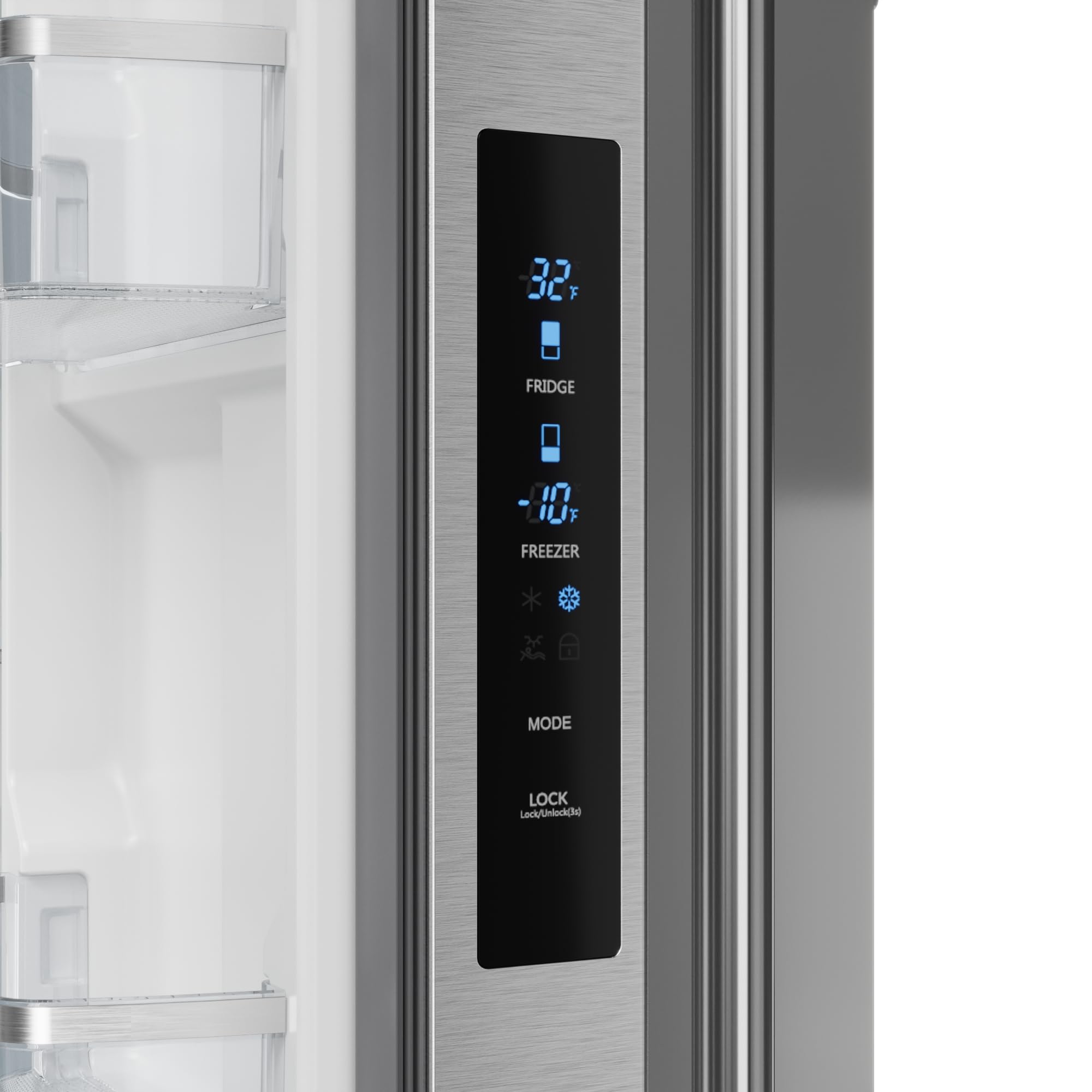 Thor Kitchen Gordon Ramsay 30 Inch 17.7 cu ft French Door Counter Depth Refrigerator with Ice Maker in Stainless Steel on Fridge.com