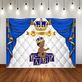 royal prince baby shower decor