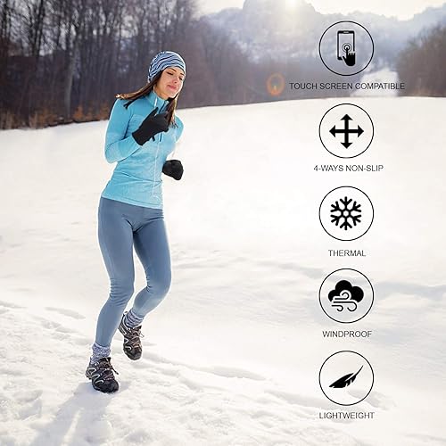 Miniatura 5 de Guantes de invierno para hombres y mujeres, pantalla táctil térmica, resistentes al agua, resistentes al viento, antideslizantes, calefactados,