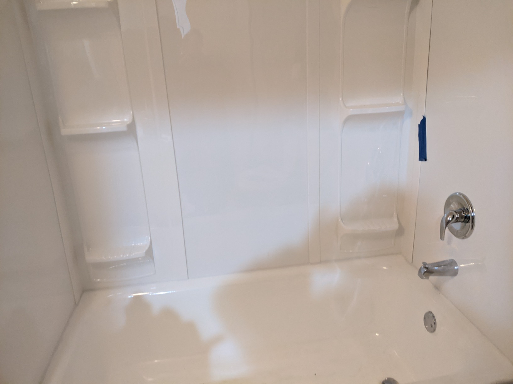 Mustee 56WHT Durawall Fiberglass Bathtub Wall Surround, White