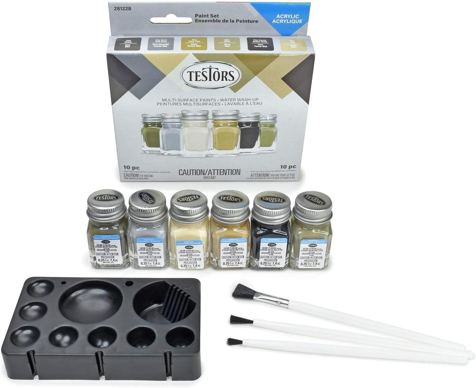 Camo Acrylic Paint Set, Multicolor