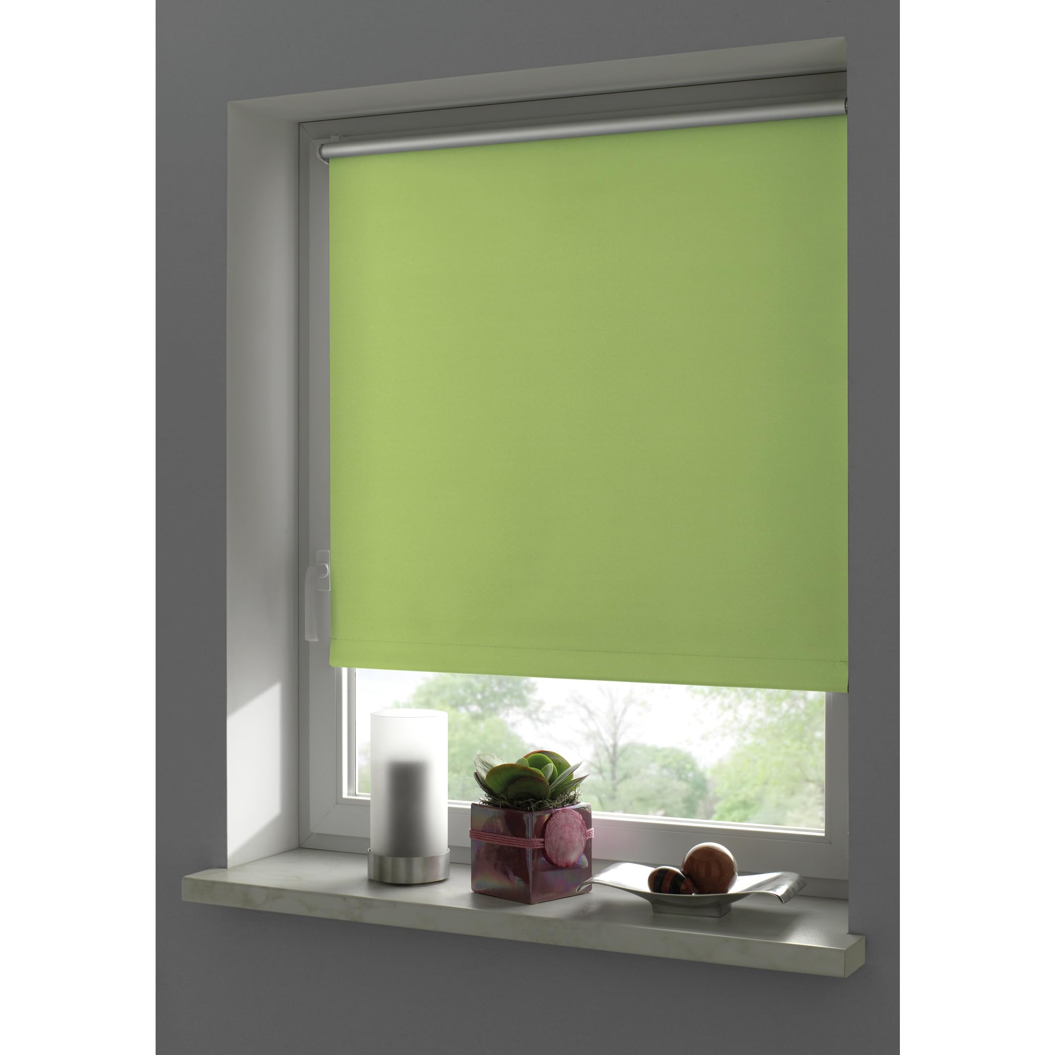 Gardinia Thermo rolgordijn zonder boren met thermische achterzijde, klembevestiging, Hoogste lichtreflectie, Energiebesparend, Alle bevestigingsmateriaal meegeleverd, Antraciet, 90 x 210 cm