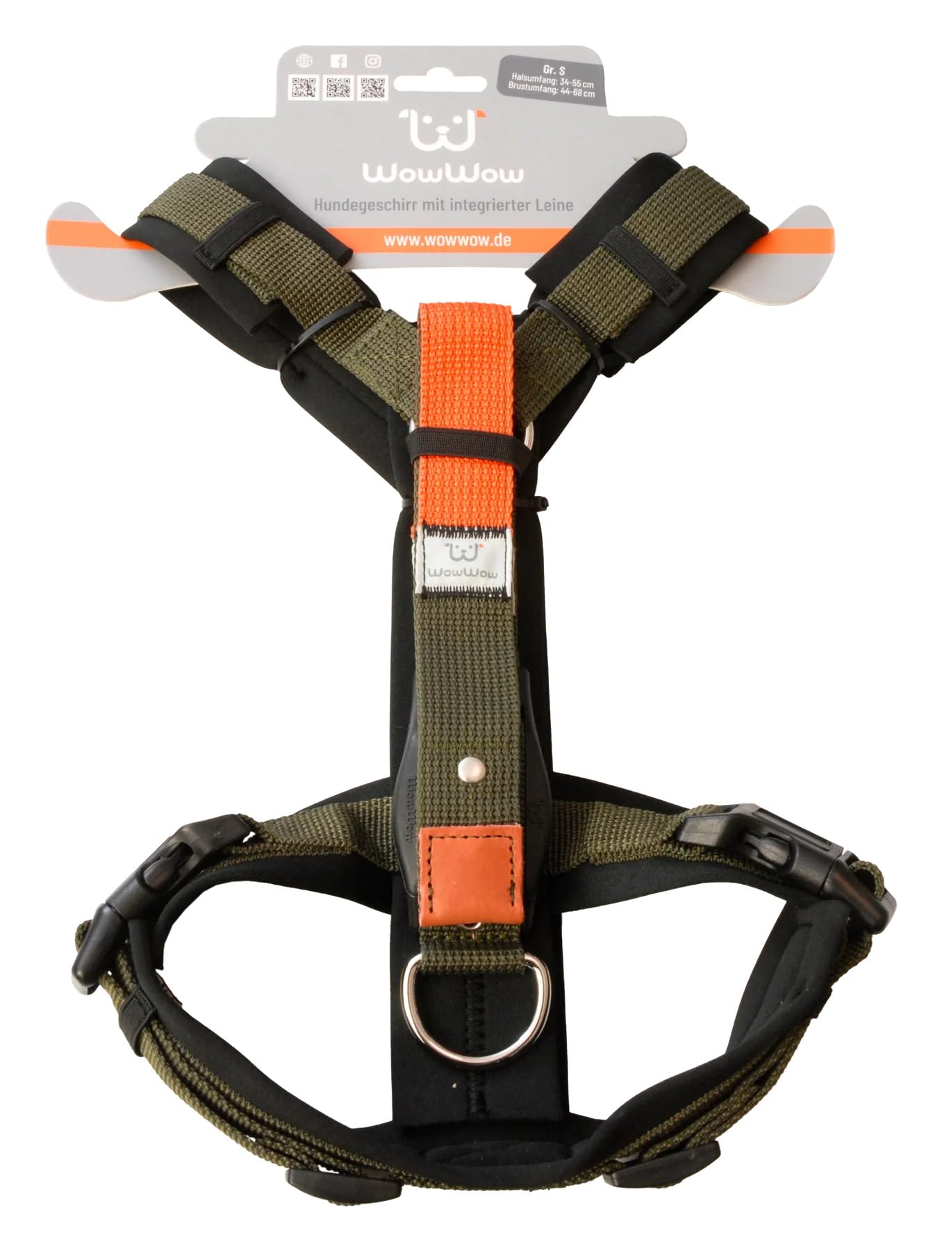 Pettorina per cani (Kaki, Small)