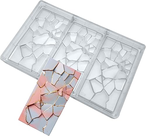 Molde de barra de chocolate de forma de grieta Molde de barra de energía de policarbonato Molde Chocolate Fabricante de chocolate