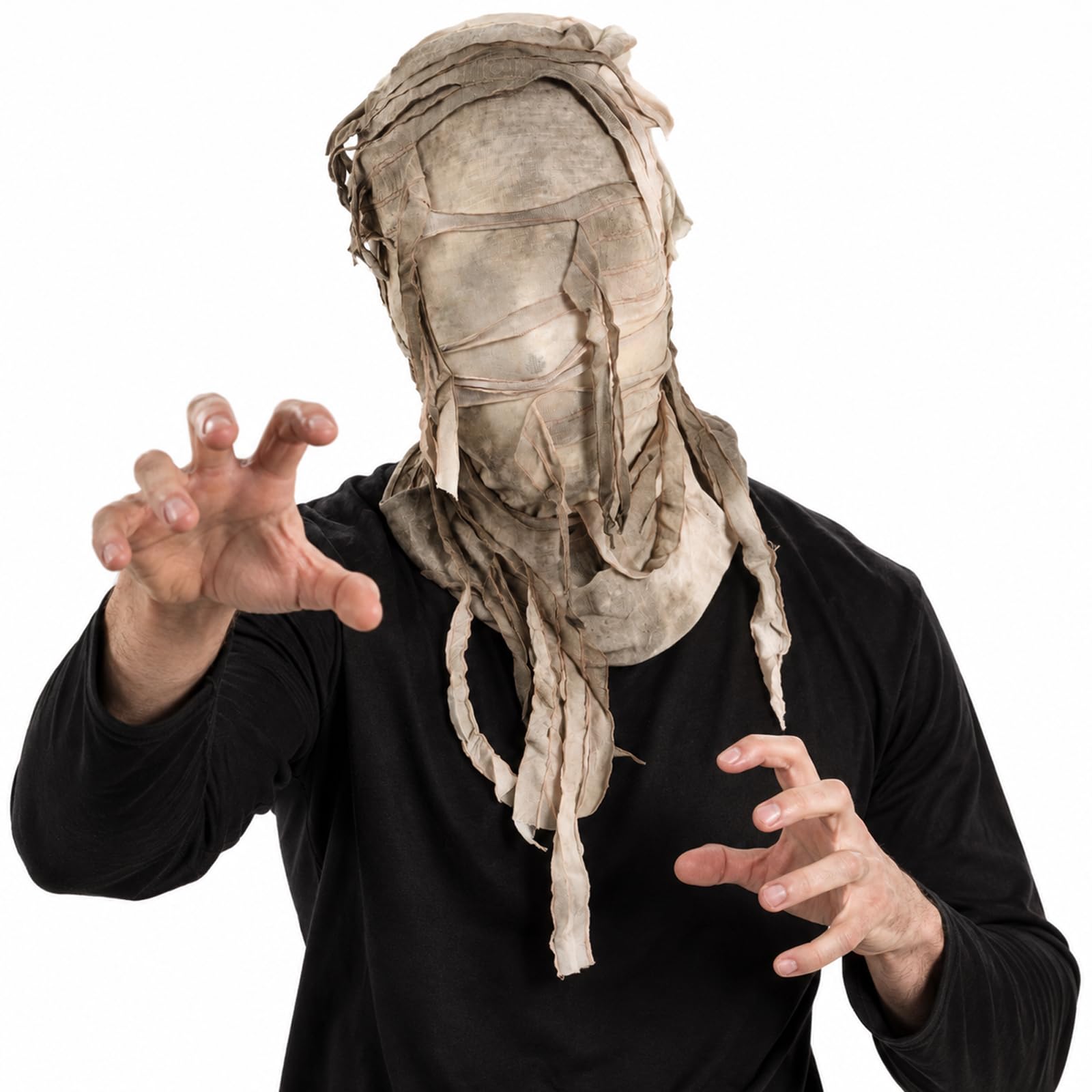 Halloween Mask Adults Horror Mummy Face Cover Fancy Dress Costume Accessory
