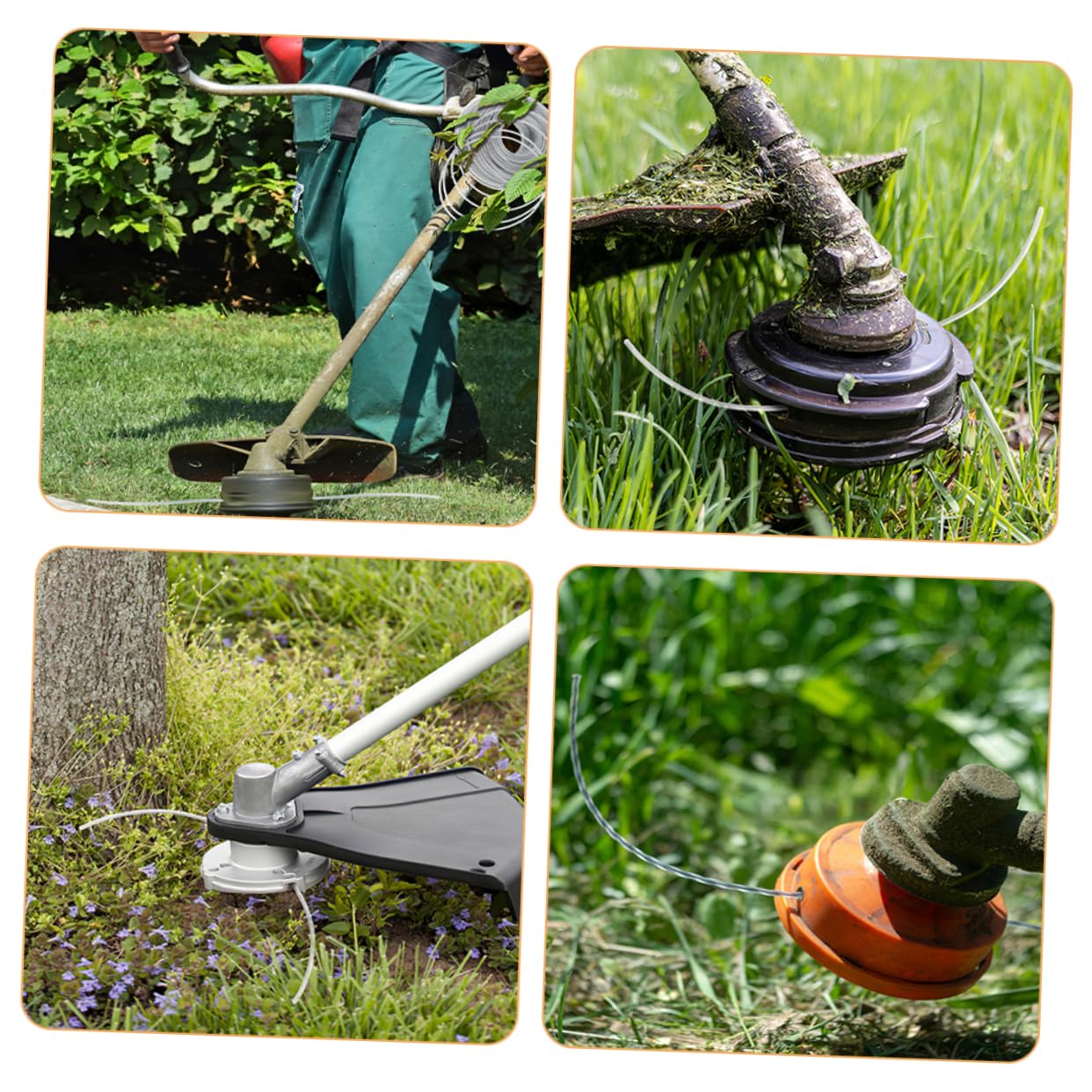 Toddmomy 4piezas Cuerda para Desbrozadora Línea De Recorte Resistente y para Jardinería y De Césped