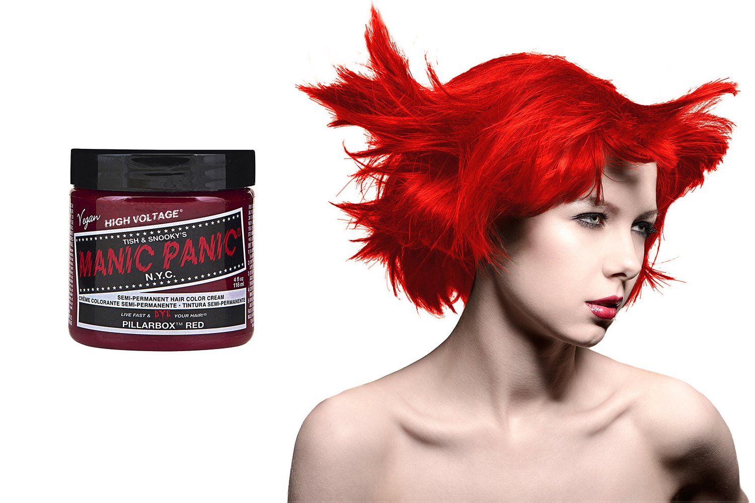 Manic Panic Classic Pillarbox Red Semi-Permanent Hair Dye (118ml)