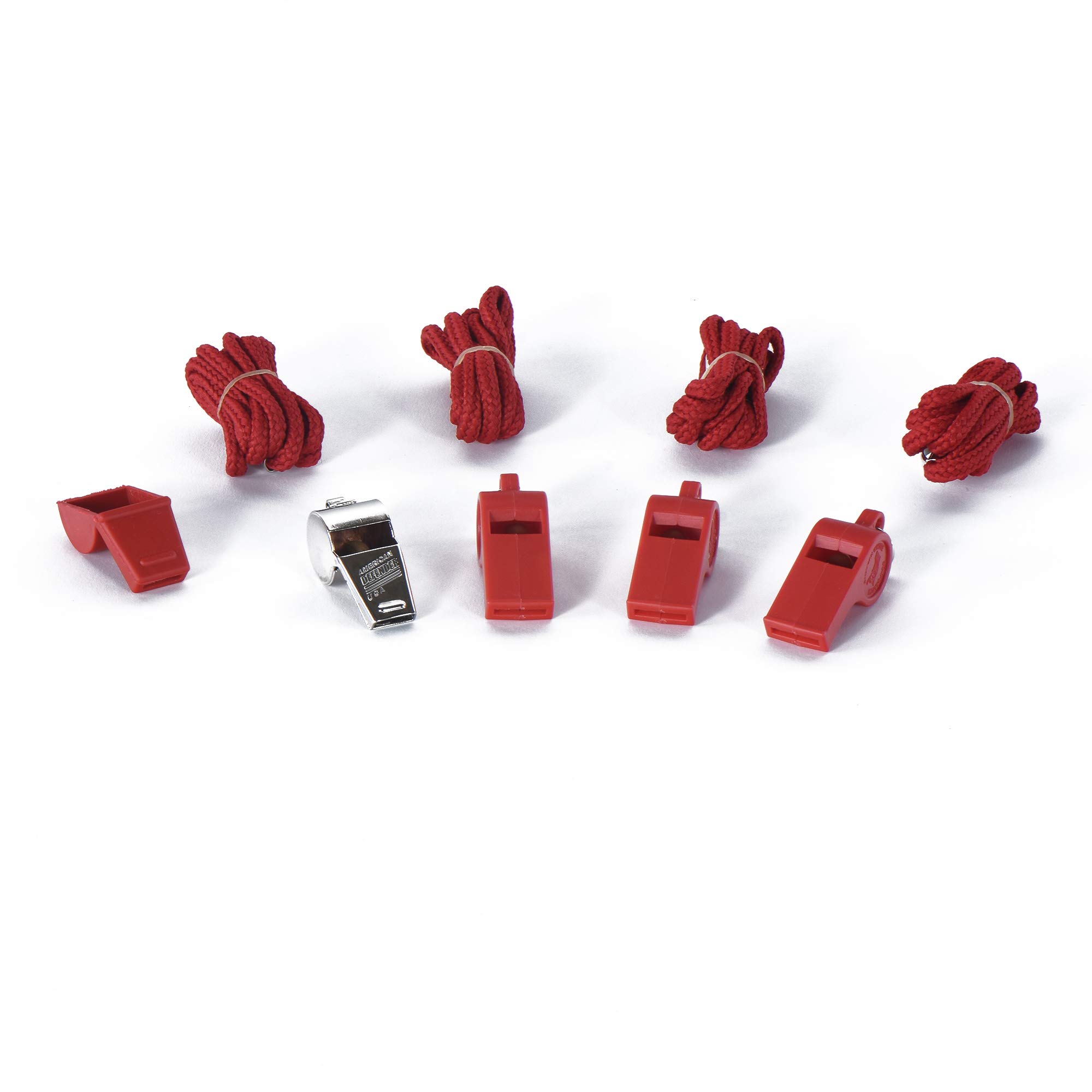 American Whistle Corporation Personal Safety Whistles with Lanyards - Emergency Whistles Family Pack