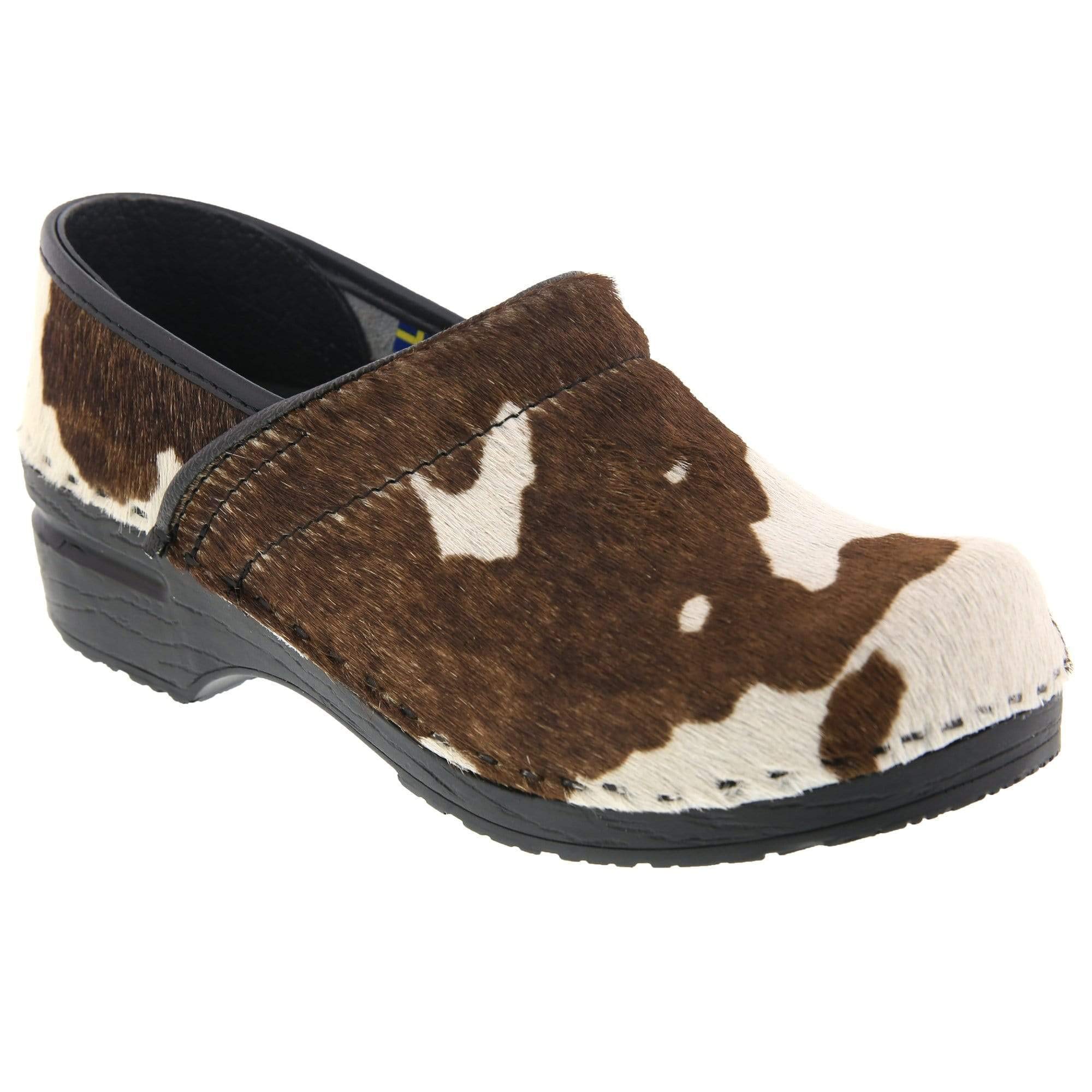 Bjork Professional Safari Collection Leather Clogs in Brown Cow