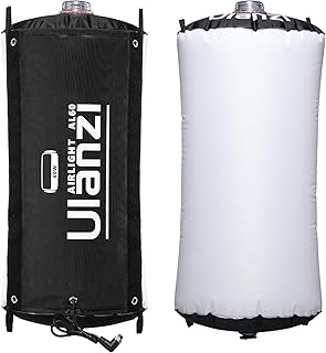 ULANZI AL60 Tubo Inflável Luz de Vídeo LED 60W com Controle Remoto, 2700K-6500K CRI≥96 10 Efeitos Bi-Color, Luz Fotografia Portátil para Fotografia/Vídeo/Live Stream/YouTube(Sem Bateria e Adaptador)