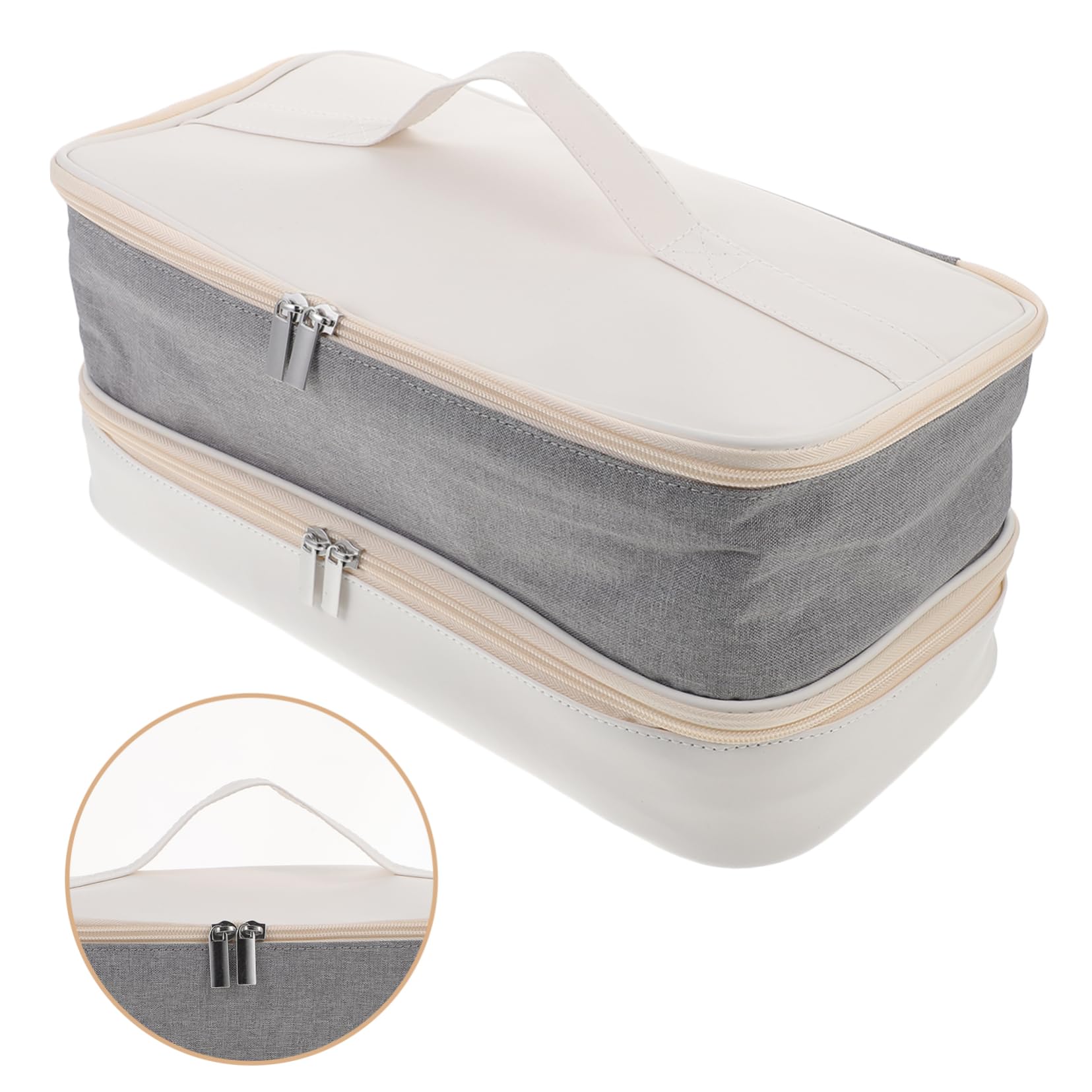 Bolsa De Almacenamiento De De Pelo Organizador De Doble para Secador y Rizador Estuche Portátil De Accesorios De