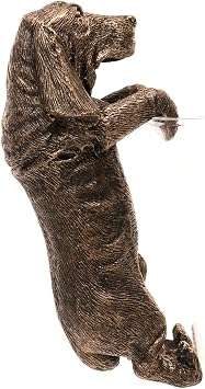 Pot Buddies Decorative Basset Hound Pot Hanger Ornament - Bronze Color