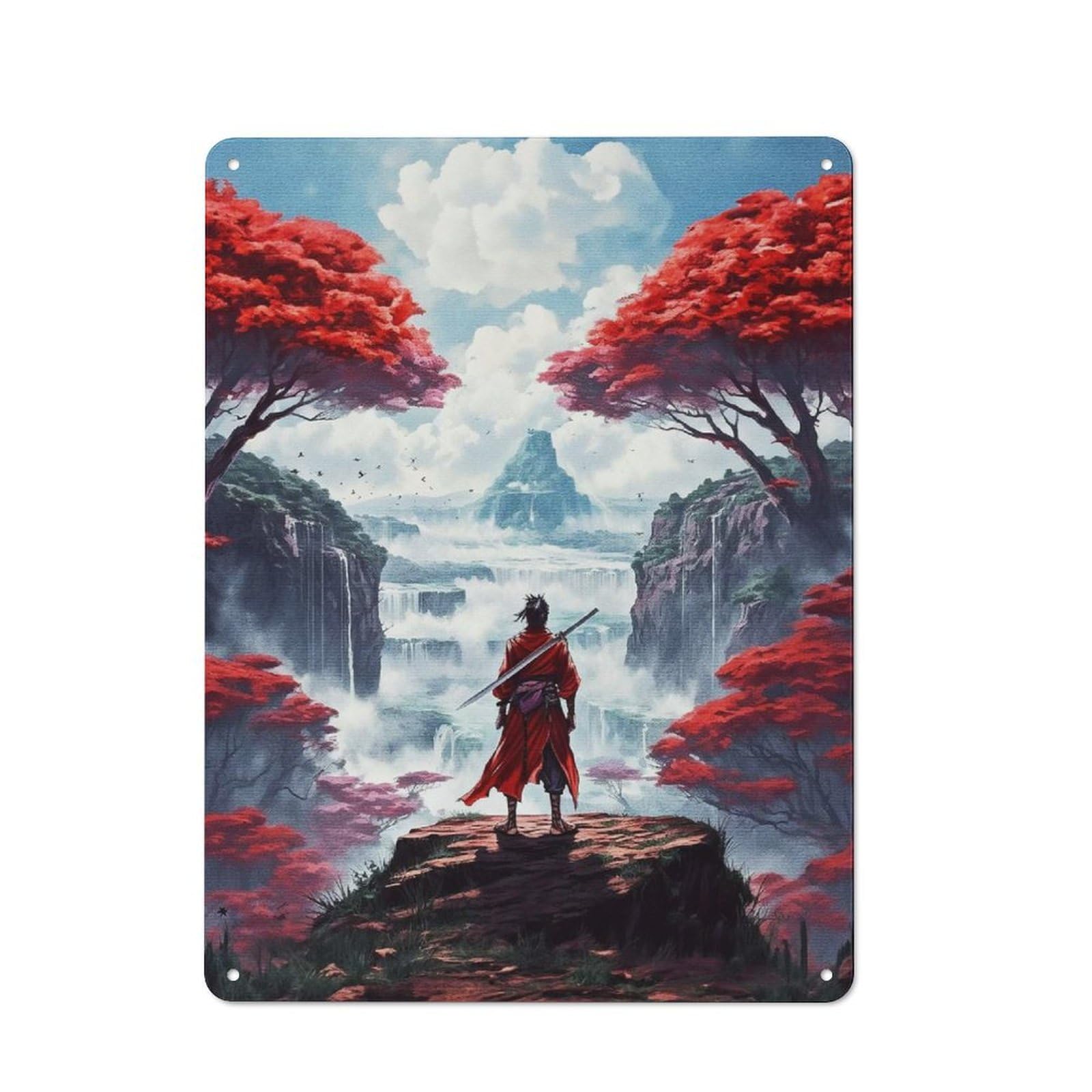 Junmoney A Man Standing Retro Metal Wall Sign 40X30cm For Man Cave Or Games Room, For Man Cave Decor Fans Refreshing A Room In Autumn