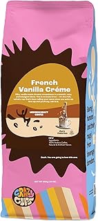 Flavored Ground Coffee, French Vanilla Creme, in 10 oz Bag, For Brewing Flavored Hot or Iced Coffee