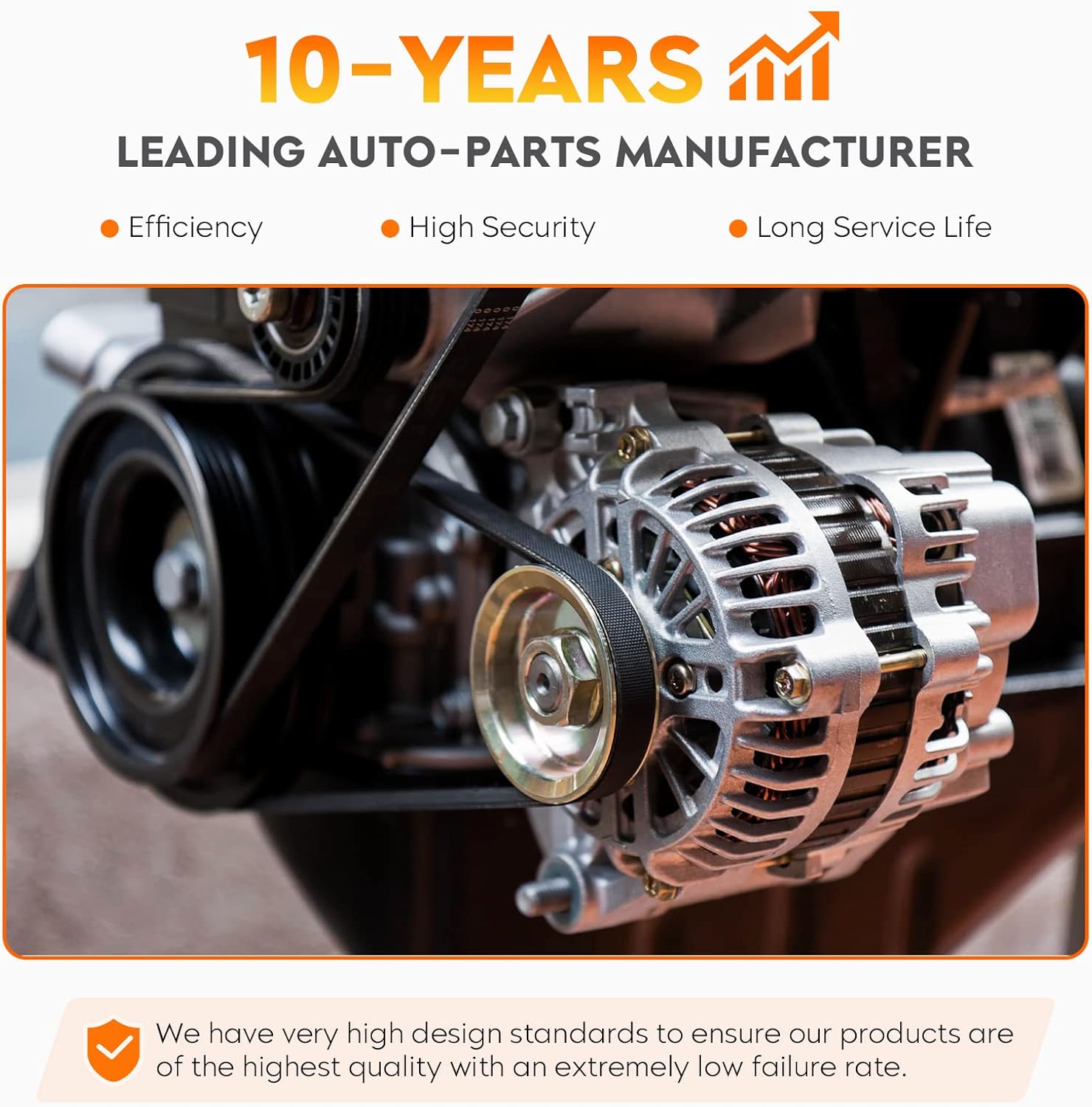 Alternator for Cadillac Escalade EXT 2002, for Chevy Express GMC Savana 1500 2500 3500 01-02, for Silverado Sierra 1500 2500 99-02, 3500/1500 HD/ 2500 HD 01-02, Yukon XL 1500 2500 00-02