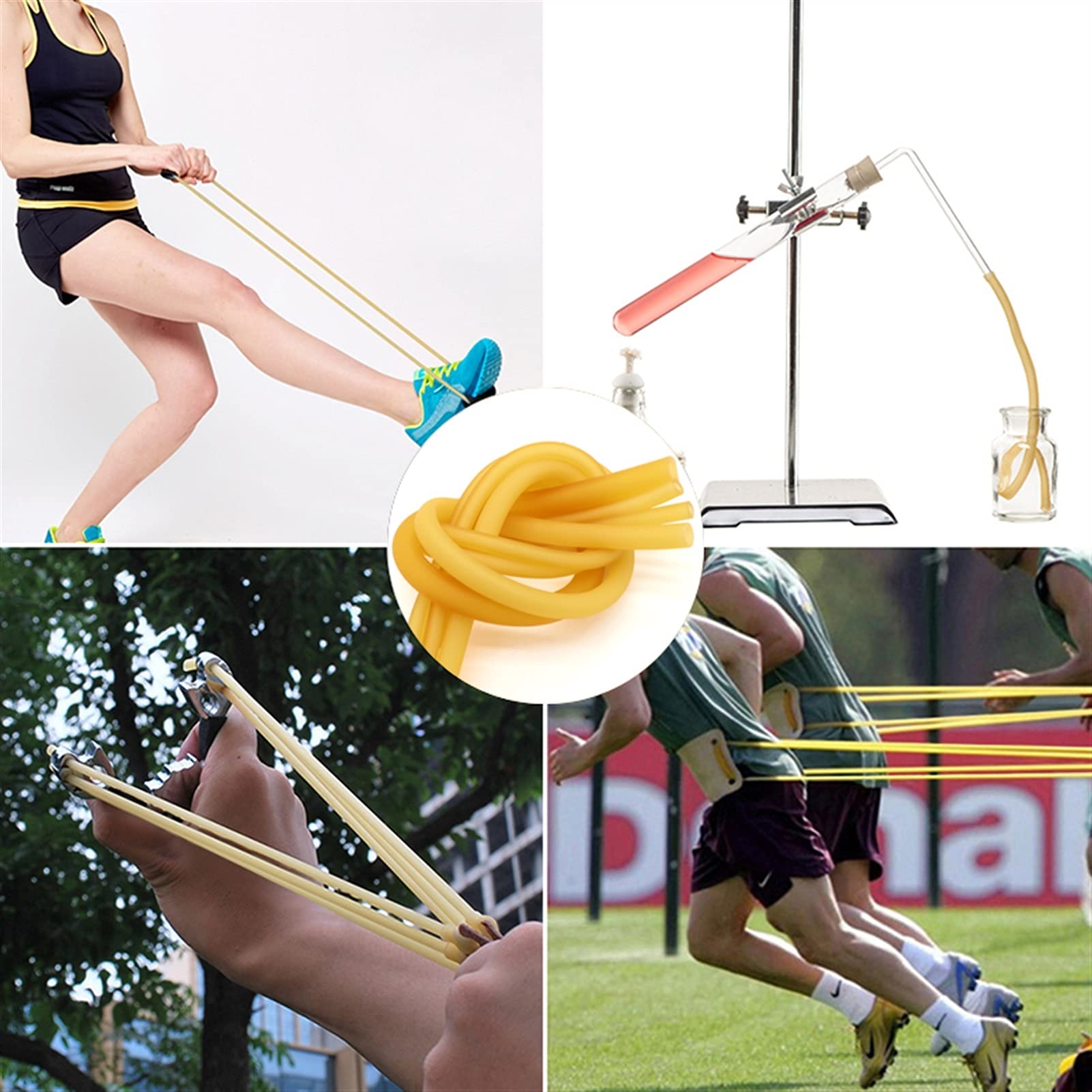 Mdingbao-Tubo in silicone 2M / 5M. Nature Lattice Gomma Tubi 1.6 2 3 4 5 6 7 9 10 12 14 14 17 Mm Alto Elastico Elastico Elastico Chirurgico Medical Medical Tube Slingshot Catapult, Resistenza alle alt