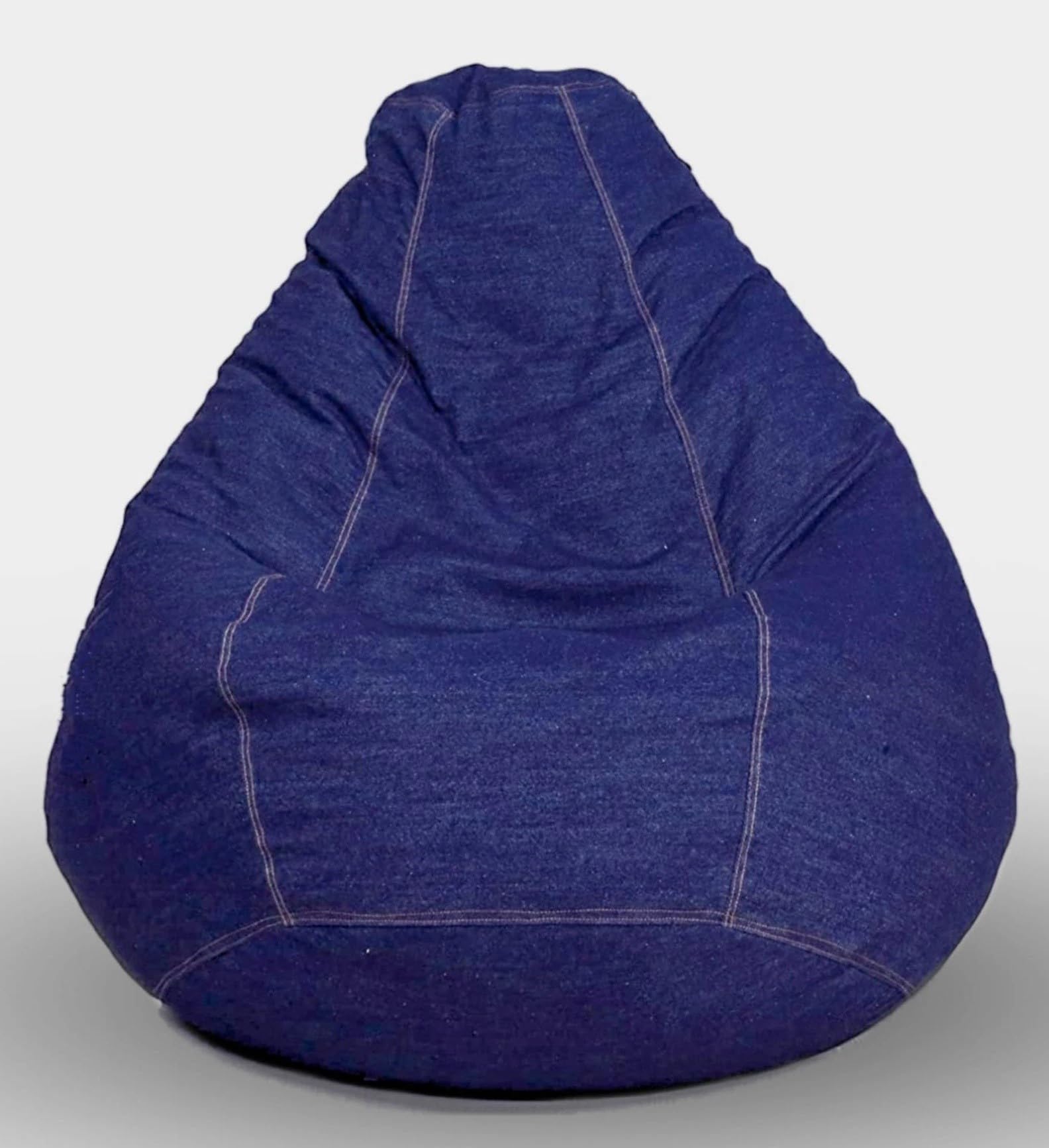 Bhailu Art Tearing Proof Pure Denim Jeans Bean Bag | Classic Beanbag XXXL (New Denim Bean Bag with Beans - XXXL) 2