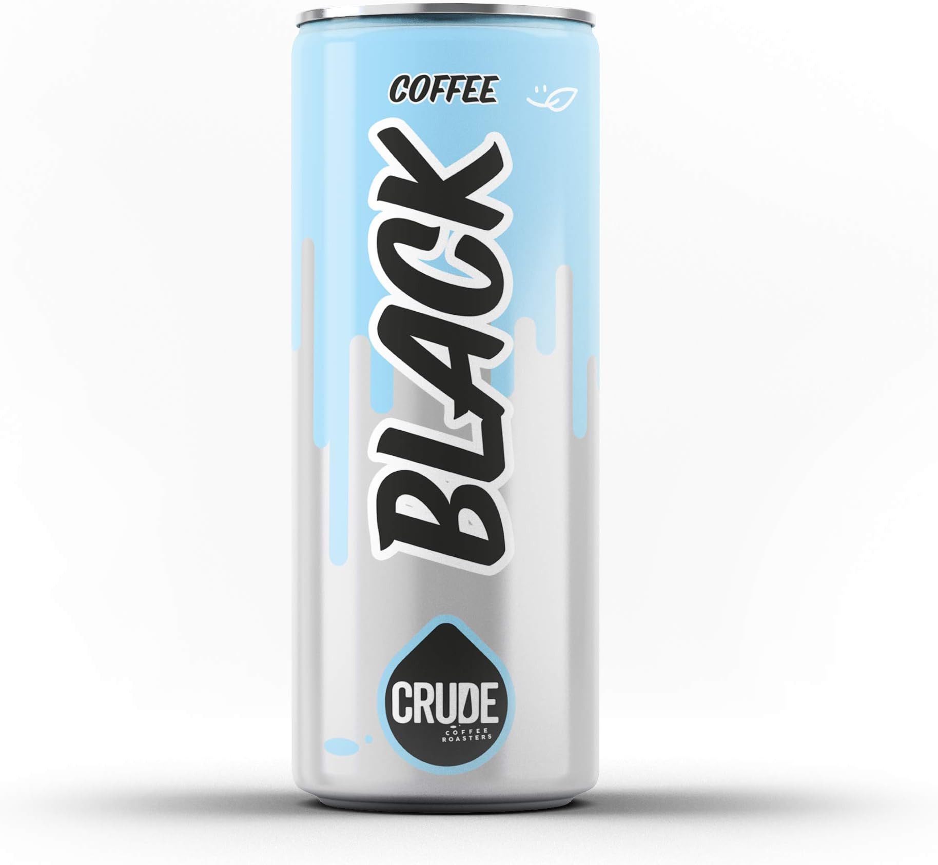 Crude Nitro Cold Brew Coffee in a Can, Dark Chocolate and Cherry Tasting Notes 200ml (4 Pack)