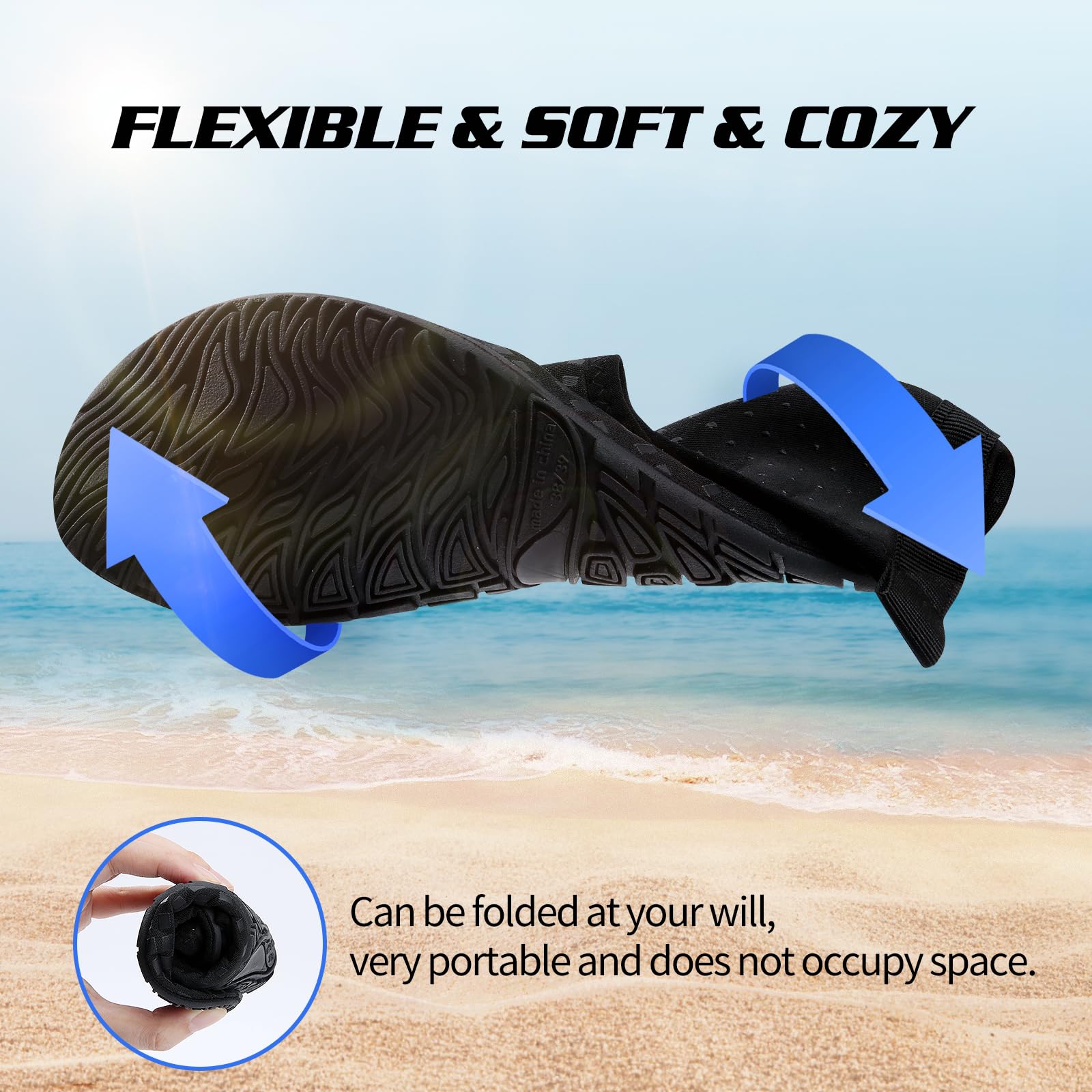 WateLves Scarpe da Scoglio Scarpette Donna Uomo Asciugatura Rapida Super Leggere Antiscivolo per Spiaggia e Snorkeling Unisex