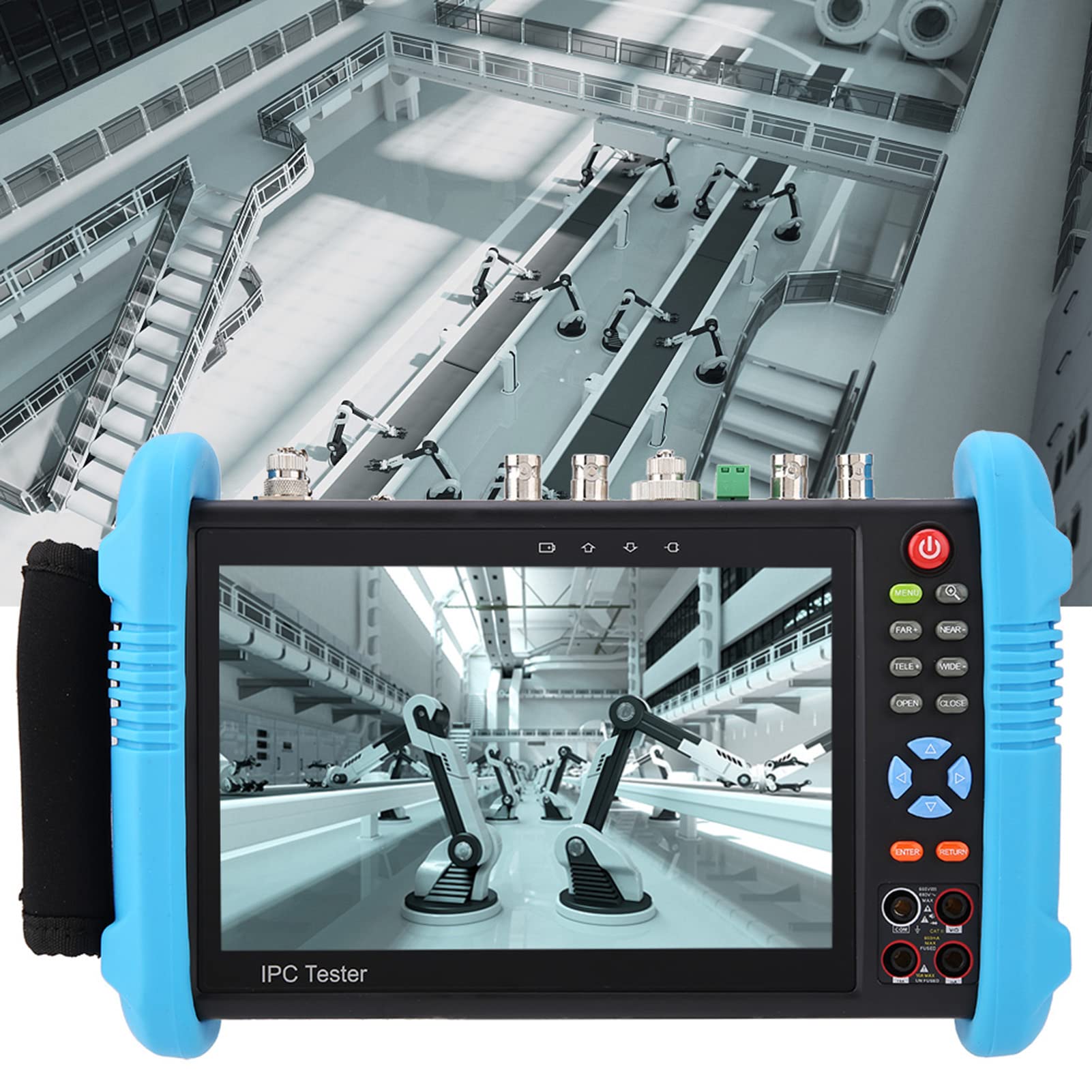 IP CCTV Tester Monitor, TVI CVI AHD CCTV Tester per l'installazione di telecamere di Sicurezza per Creare Report di Test(IPC-9800MOVTADHS-Plus, Regolamenti Europei)