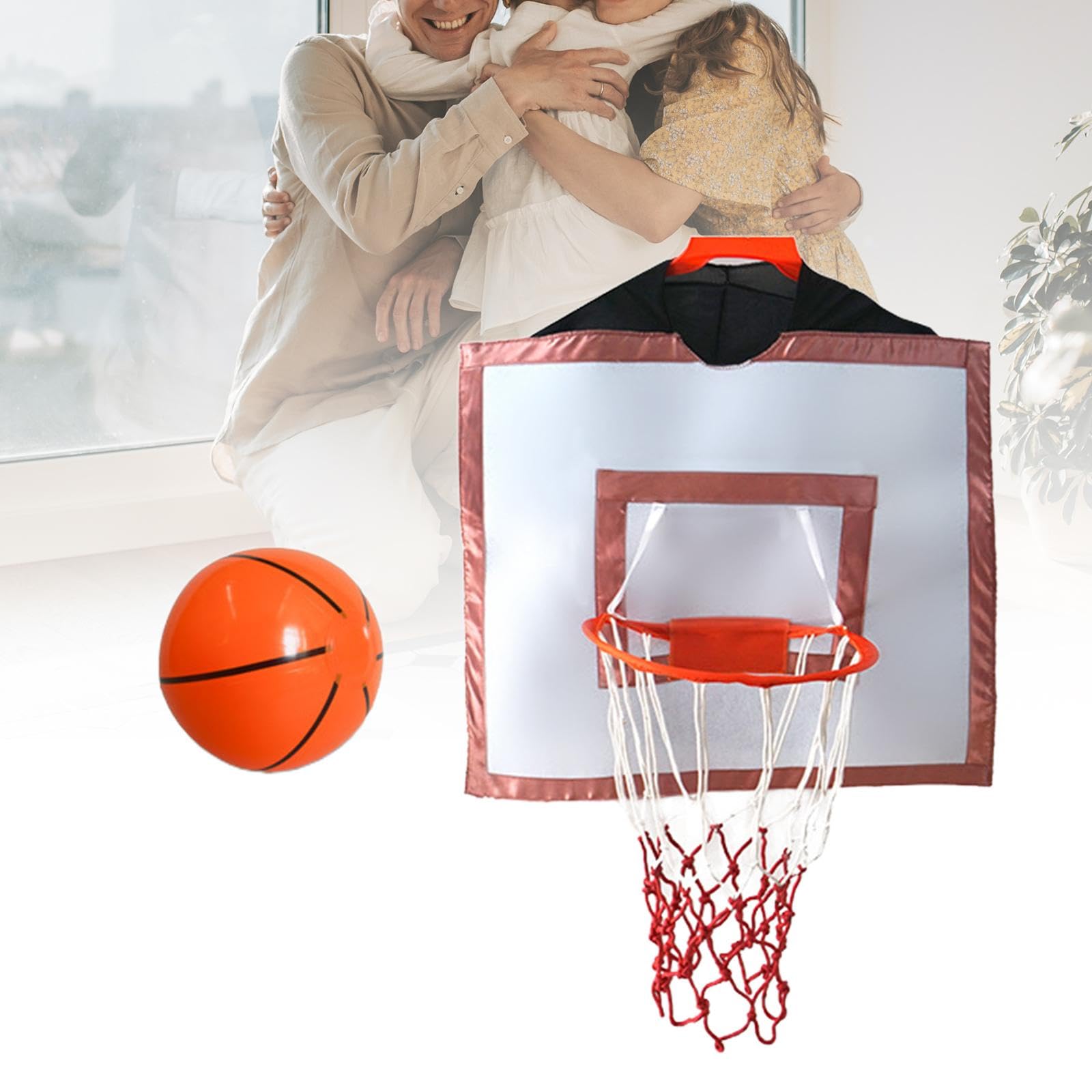 Aro de Baloncesto Portátil, Red de Baloncesto, Disfraces, Tablero, Accesorios de Baloncesto, Aro de Baloncesto para Fiesta de J