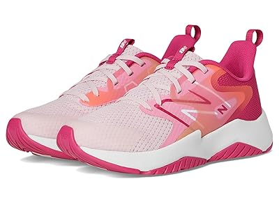 New Balance Kids Rave Run v2 (Big Kid) Kids Shoes Rose Sugar/Carnival Pink : 5 Big Kid M, Synthetic/Textile