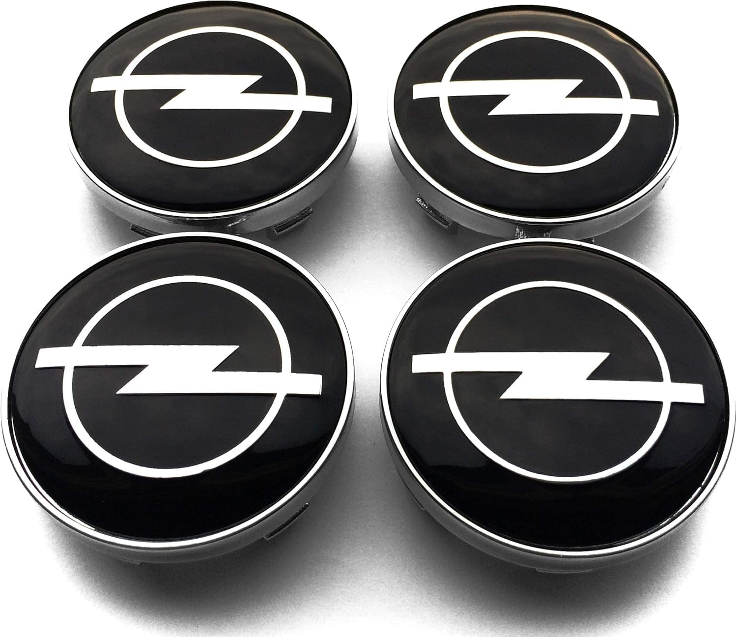 4 Piu00e8ces Cache Moyeu Pour Opel Adam 2012-2019, Auto Cache Moyeux Cache Moyeu Centre De Roue Enjoliveur De Voiture Bouchon De Jante, 56MM-Black