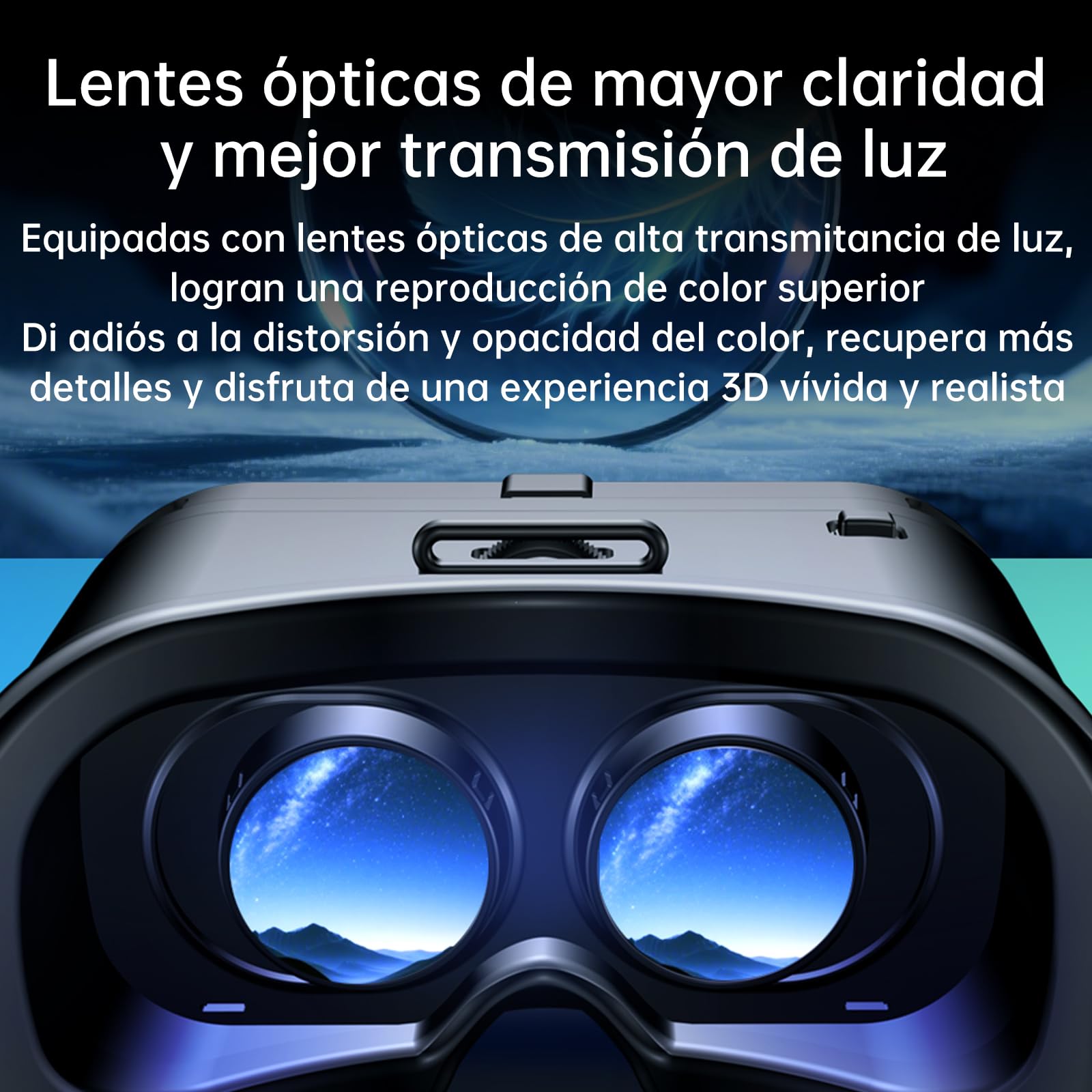 Occhiali VR per cellulare con telecomando, occhiali per realtà virtuale 3D regolabili (miopia 0-700°) e protezione facciale anti-luce blu, compatibile con Android/iOS (5-7"), regalo ideale per bambini