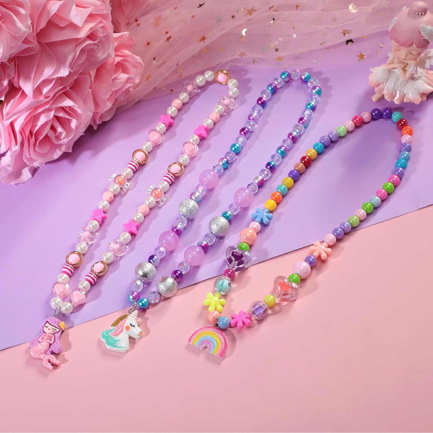 Pinksheep Toddler Jewelry Kids Necklace Bracelet