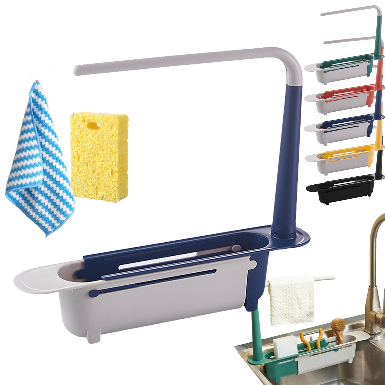 TVANTRUXIS PP Telescopic Sink Storage Rack