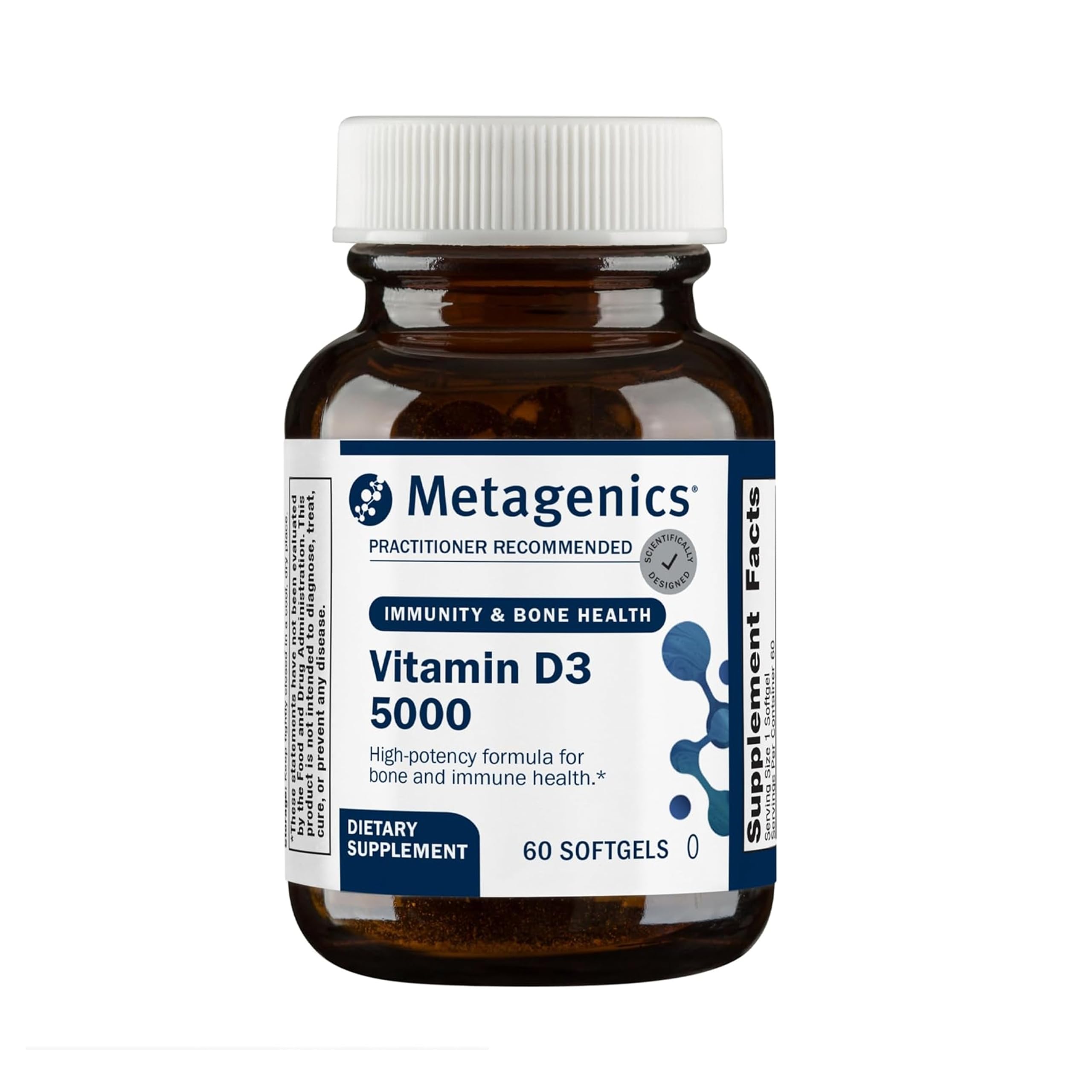 Sponsored Ad - Metagenics Vitamin D3 5000 IU Supplement - High Potency Softgels for Immune, Bone & Heart Health* - 125 mcg Cholecalciferol in Coconut Oil for Enhanced Absorption* - Non-GMO, Gluten-Free - 60 Count