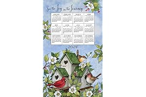 Kay Dee Designs 2024 Birdhouse Cloth Calendar With Dowel