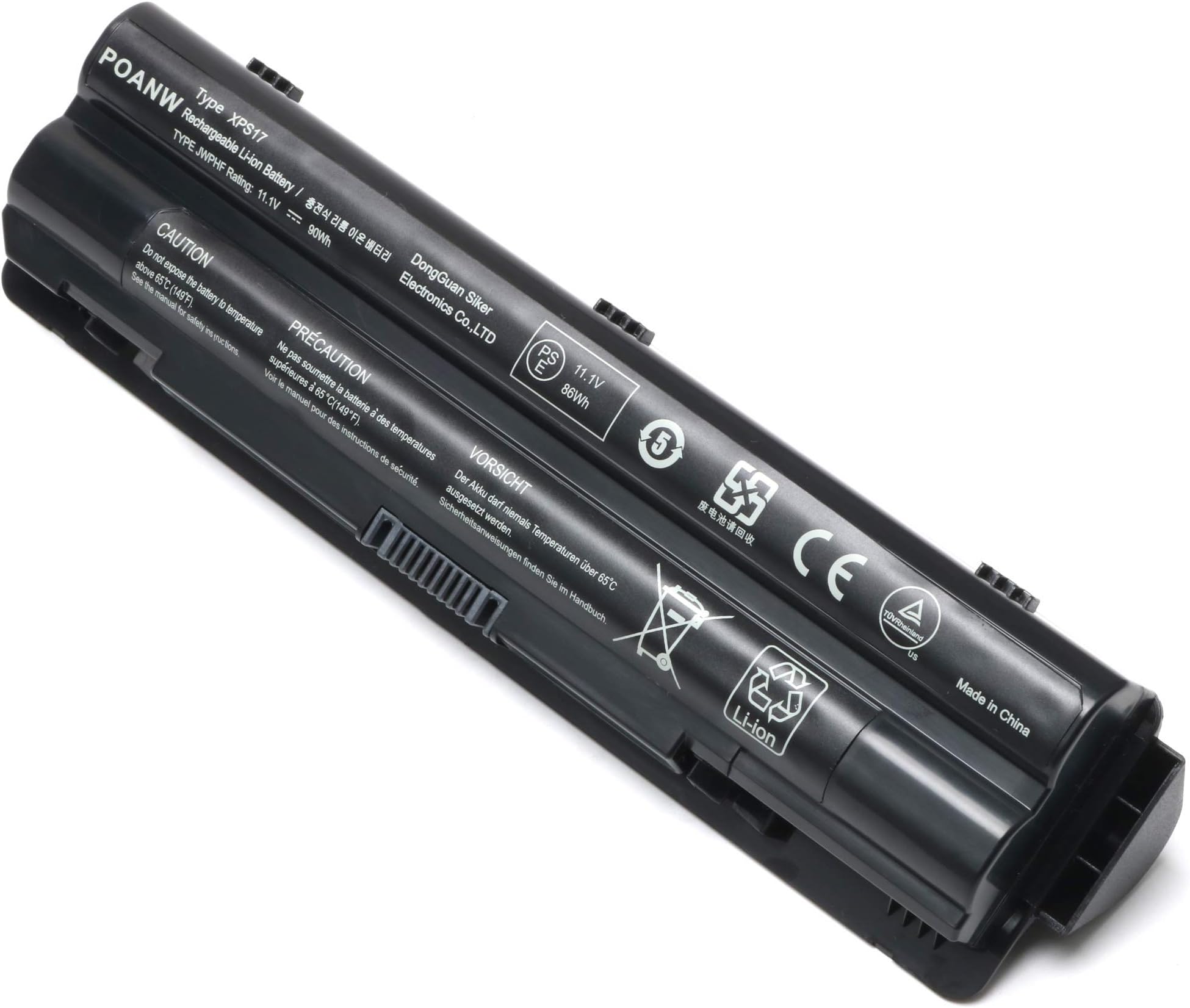 ISUER New XPS17 Laptop Battery Replacement for Dell XPS 14 (L401X)/15 (L501X)/15 (L502x)/17 (L701X)/L702X Laptops; Part Numbers: 312-1123 312-1127 453-10186 J70W7 JWPHF R795X WHXY3