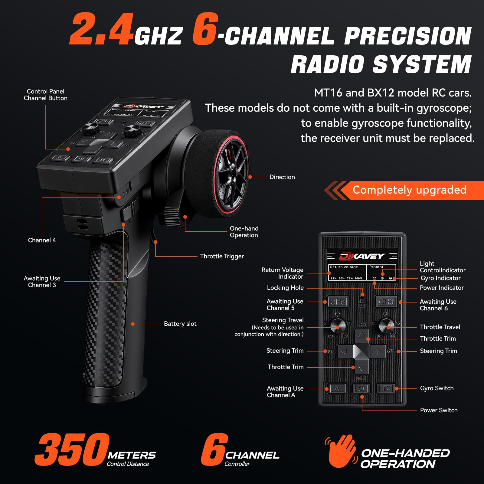 1/16 50 mph Sin Escobillas 4wd RC Truck, Autos De Control Remoto Actualizables Todo Terreno con BateríA 3s, Impermeable RáPido Todoterreno RC para Adultos