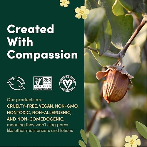 Miniatura 6 de HobaCare Aceite de jojoba 100% puro, sin refinar, prensado en frío para cuero cabelludo y uñas, aceite corporal hidratante para piel seca, aceite de