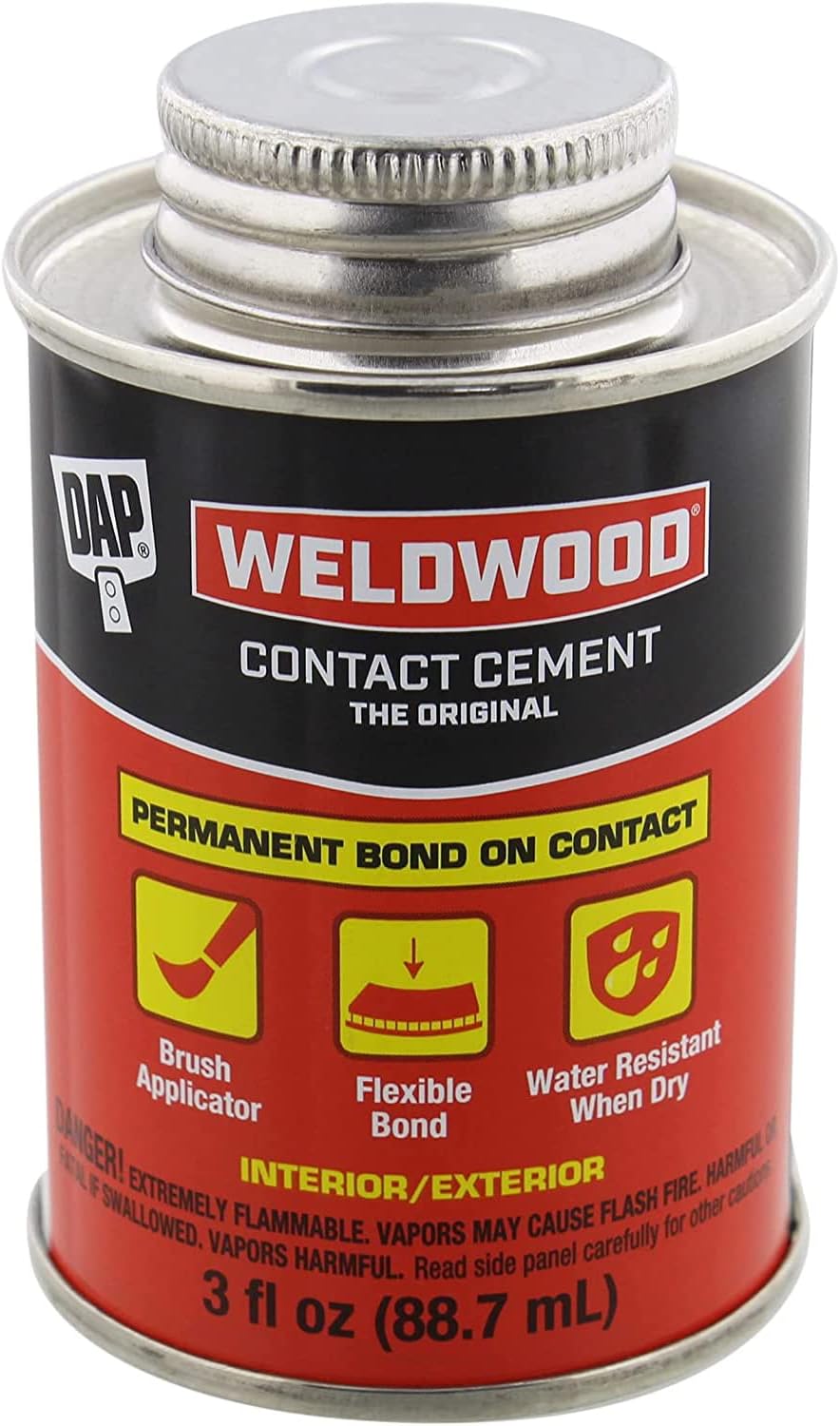 DAP 00107 Weldwood Original Contact Cement,3 oz DAP
